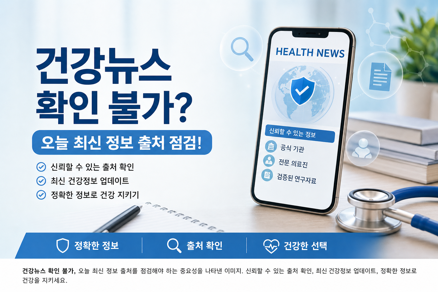 건강뉴스 확인 불가 오늘 최신 정보 출처 점검 관련 이미지