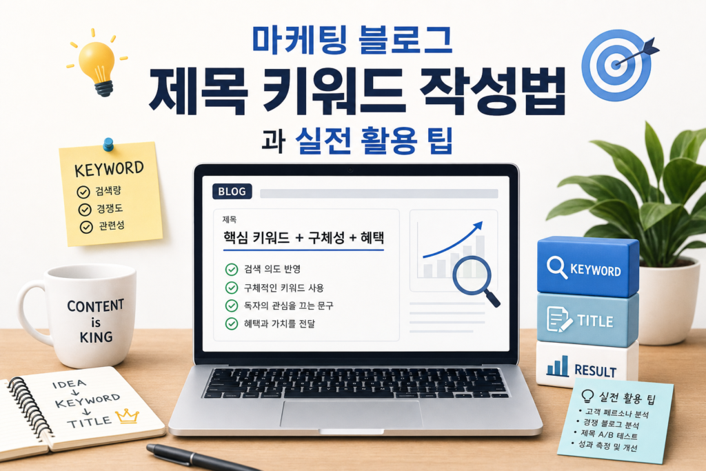 마케팅 블로그 제목 키워드 작성법과 실전 활용 팁 관련 이미지