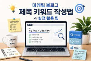 마케팅 블로그 제목 키워드 작성법과 실전 활용 팁 관련 이미지