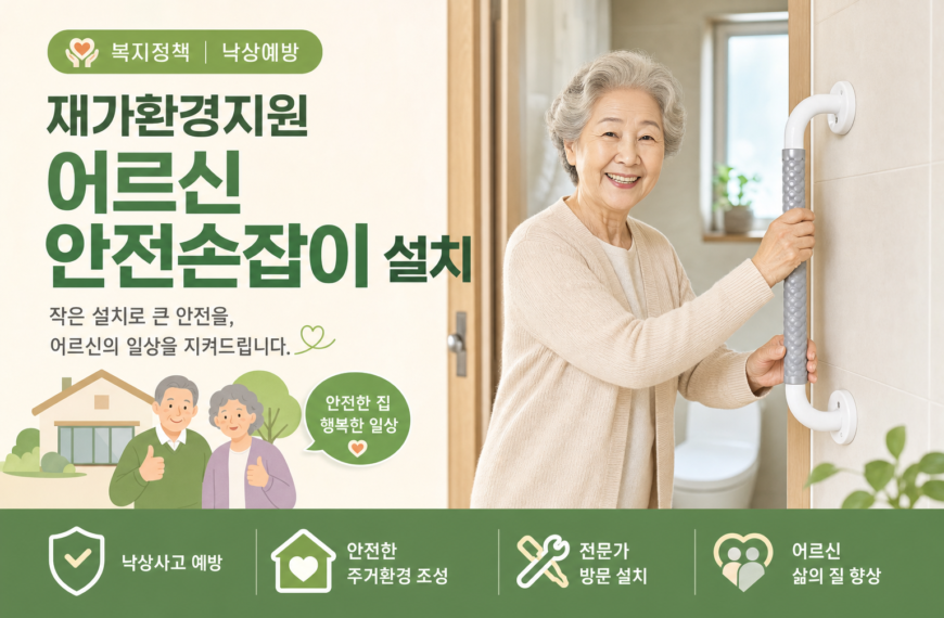 복지정책 낙상예방 재가환경지원 어르신 안전손잡이 설치