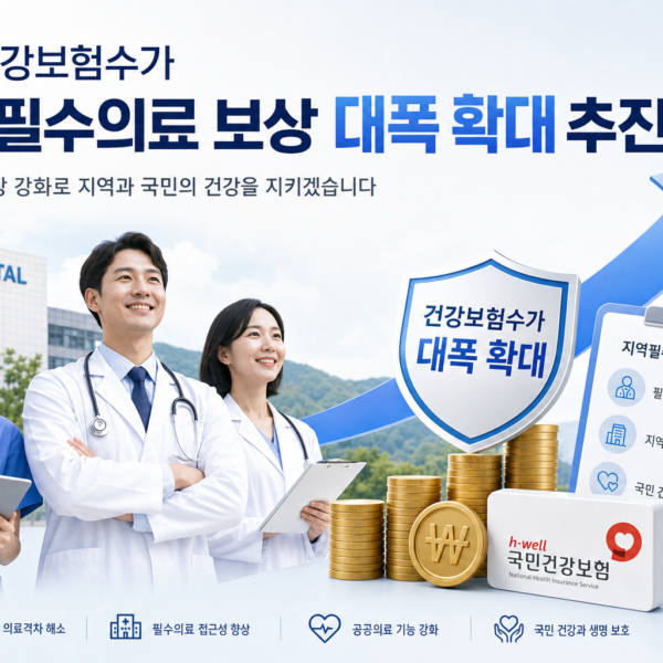 의료 건강보험수가 지역필수의료 보상 대폭 확대 추진 관련 이미지