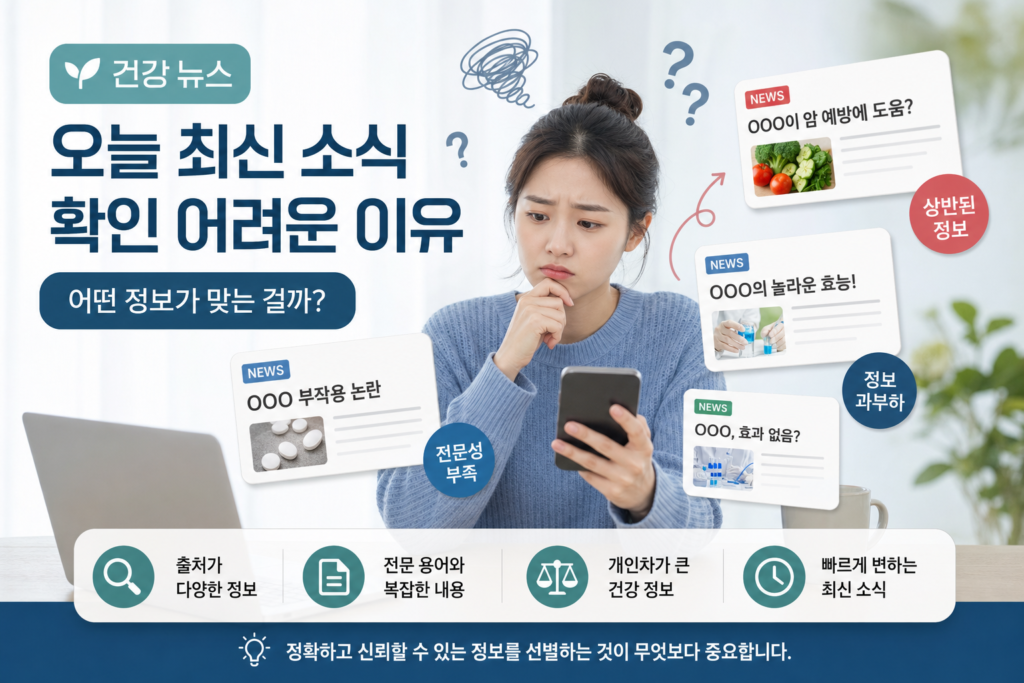 건강 건강 뉴스 오늘 최신 소식 확인 어려운 이유 관련 이미지