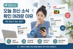 건강 건강 뉴스 오늘 최신 소식 확인 어려운 이유 관련 이미지