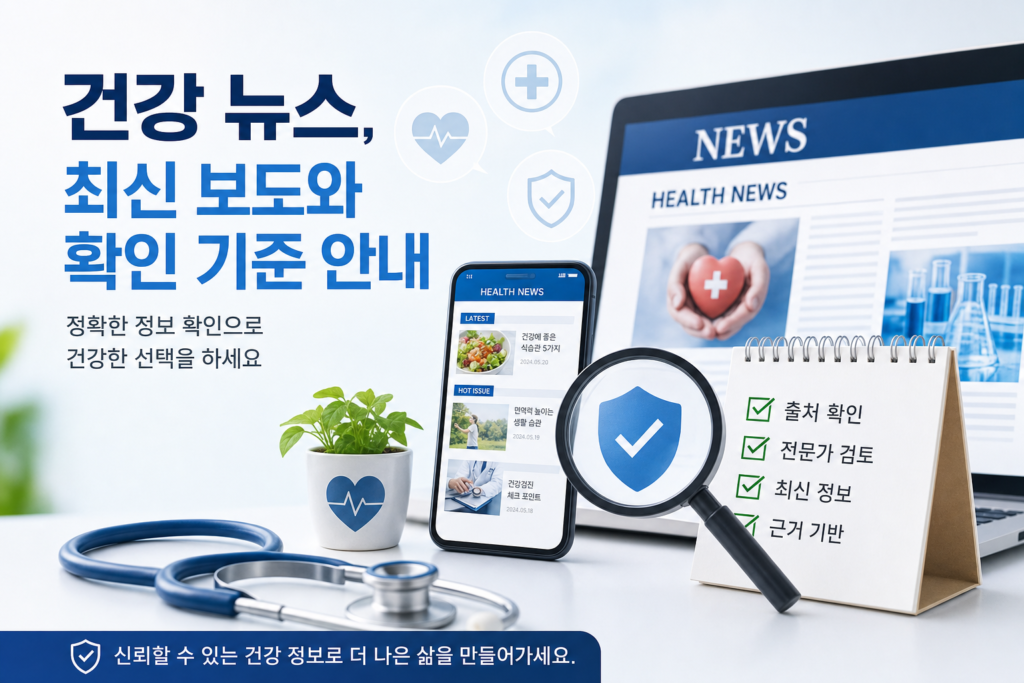건강 건강뉴스 최신 보도 부재와 확인 기준 안내 관련 이미지