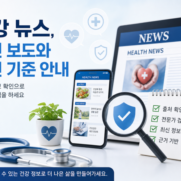 건강 건강뉴스 최신 보도 부재와 확인 기준 안내 관련 이미지