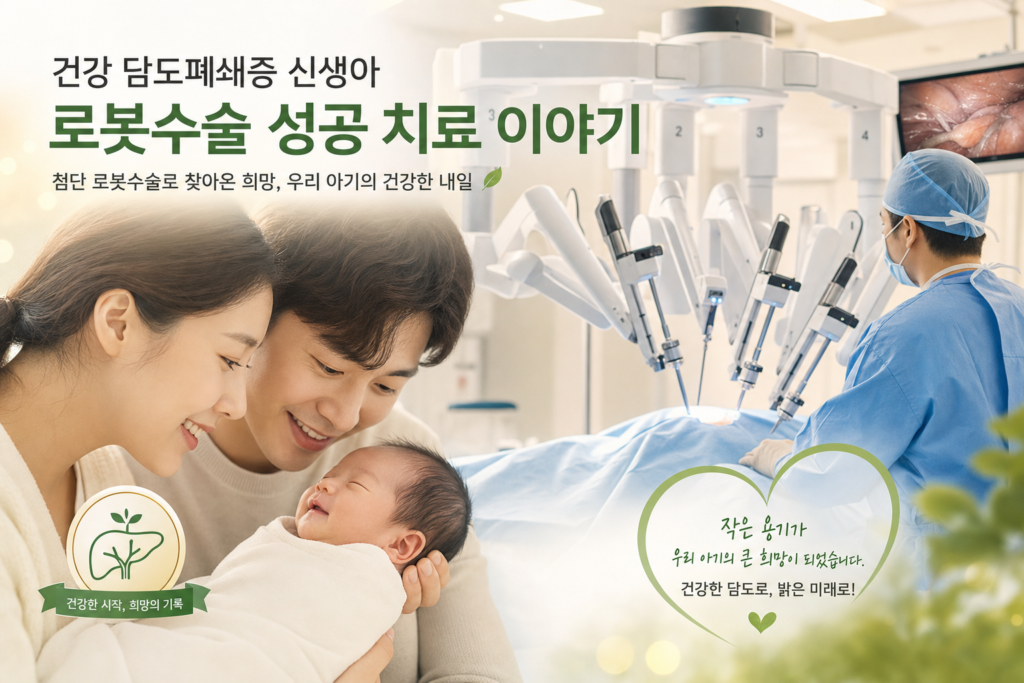 건강 담도폐쇄증 신생아 로봇수술 성공 치료 이야기 관련 이미지