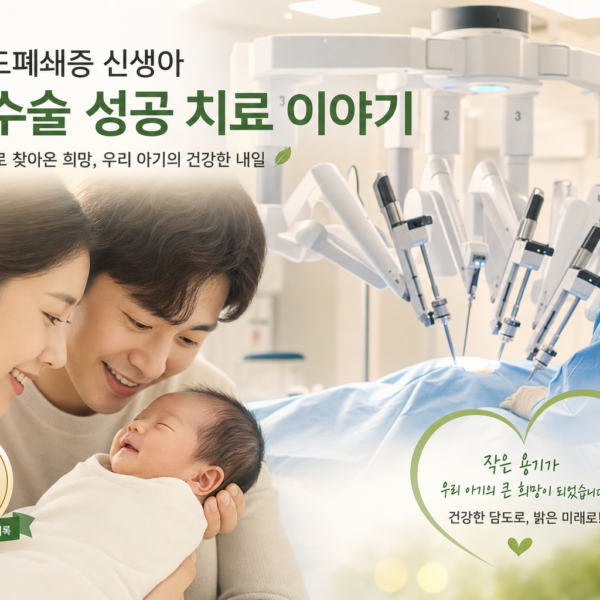 건강 담도폐쇄증 신생아 로봇수술 성공 치료 이야기 관련 이미지