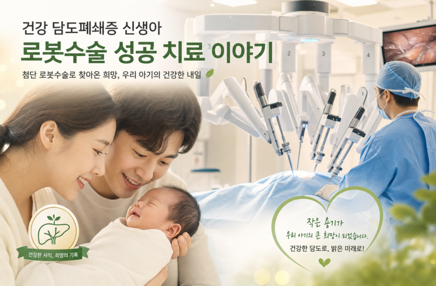 건강 담도폐쇄증 신생아 로봇수술 성공 치료 이야기