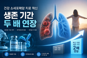 건강 소세포폐암 치료 혁신 생존 기간 두 배 연장 관련 이미지