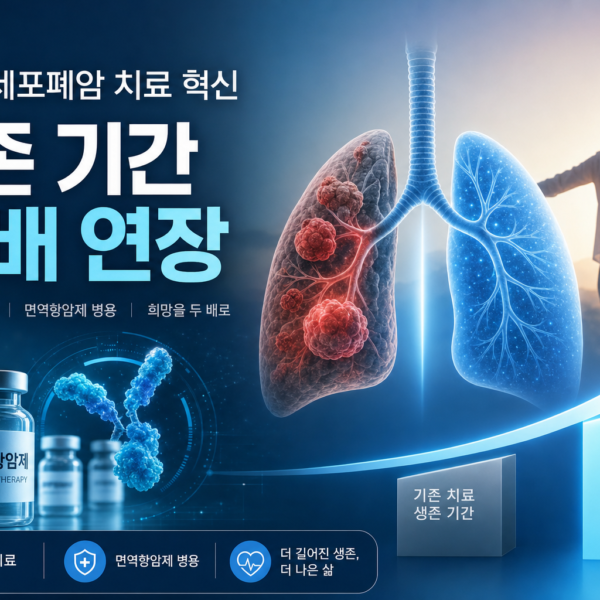 건강 소세포폐암 치료 혁신 생존 기간 두 배 연장 관련 이미지