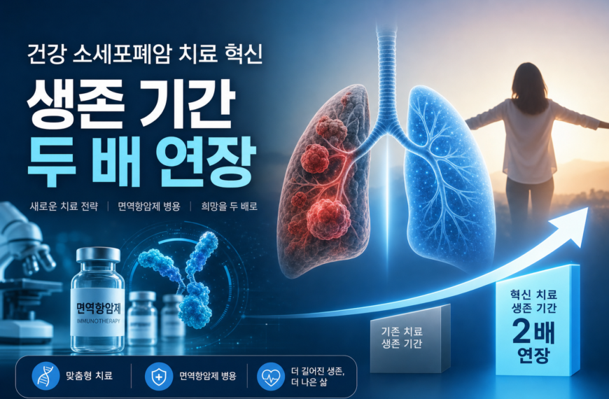 건강 소세포폐암 치료 혁신 생존 기간 두 배 연장