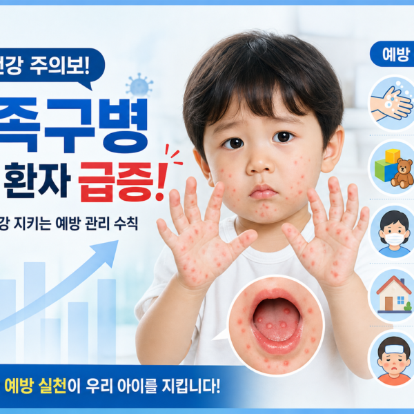 건강 수족구병 의심 환자 급증과 예방 관리 수칙 관련 이미지