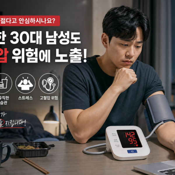 건강 청년 고혈압 30대 남성 1인 가구 위험 관련 이미지