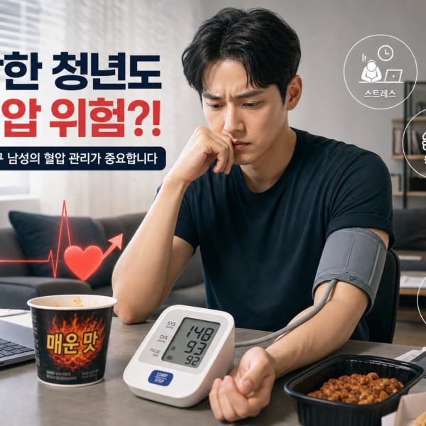 건강 청년 고혈압 30대 남성 1인 가구 위험 관련 이미지