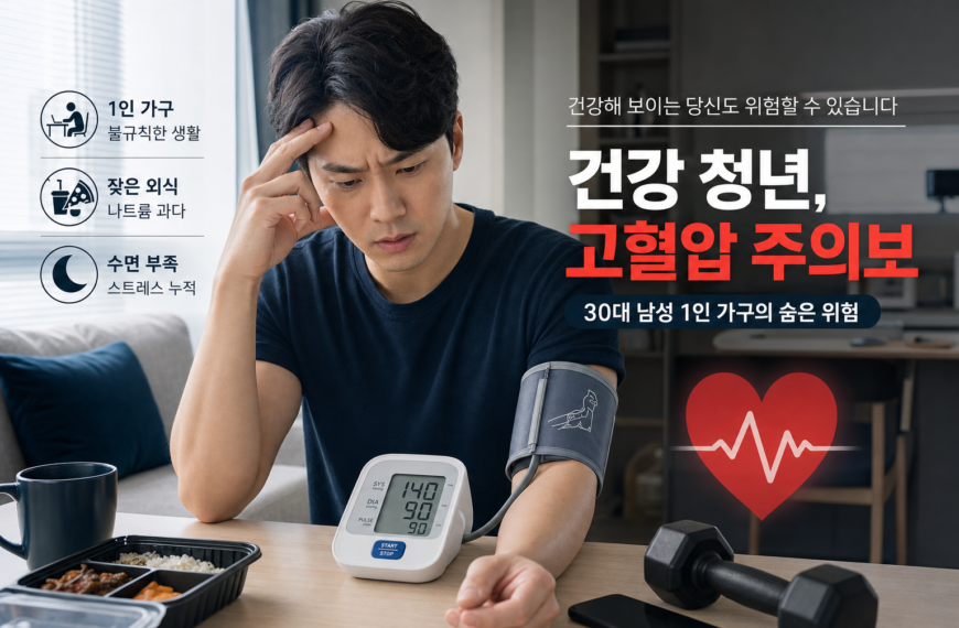 건강 청년 고혈압 30대 남성 1인 가구 위험