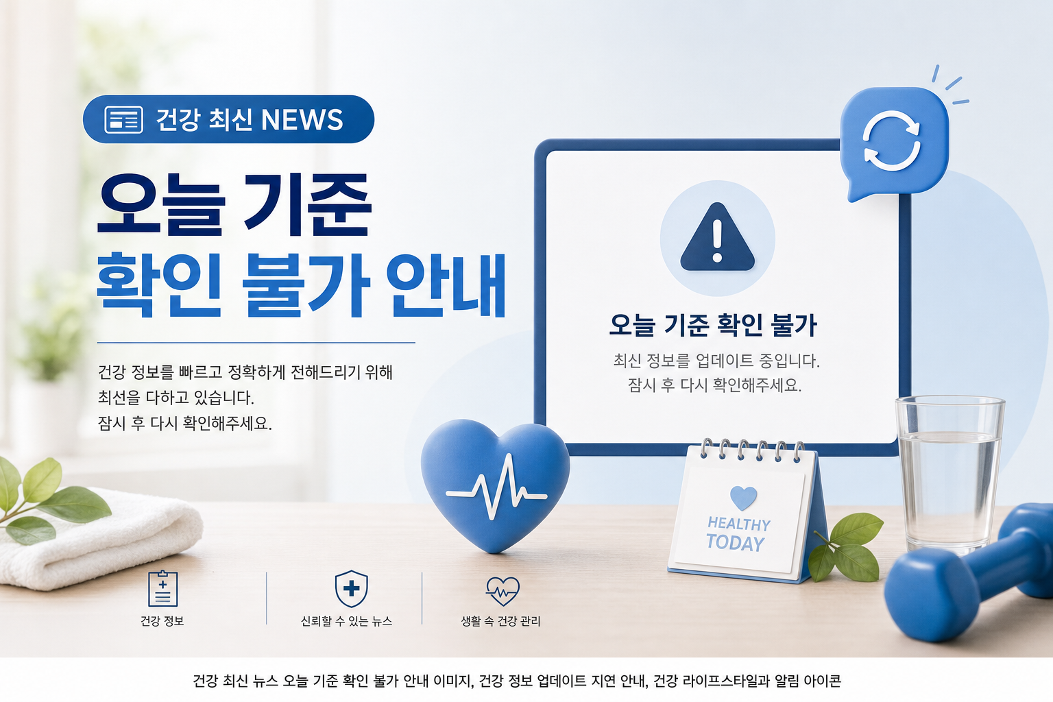 건강 최신 건강뉴스 오늘 기준 확인 불가 안내 관련 이미지