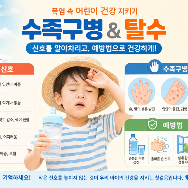 건강 폭염 수족구병 어린이 탈수 신호와 예방법 관련 이미지