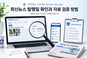 건강뉴스 최신뉴스 발행일 확인과 자료 검증 방법 관련 이미지