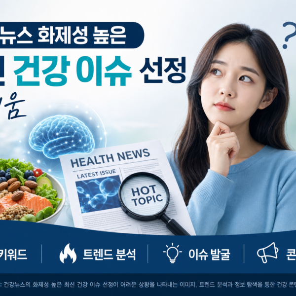 건강뉴스 화제성 높은 최신 건강 이슈 선정 어려움 관련 이미지