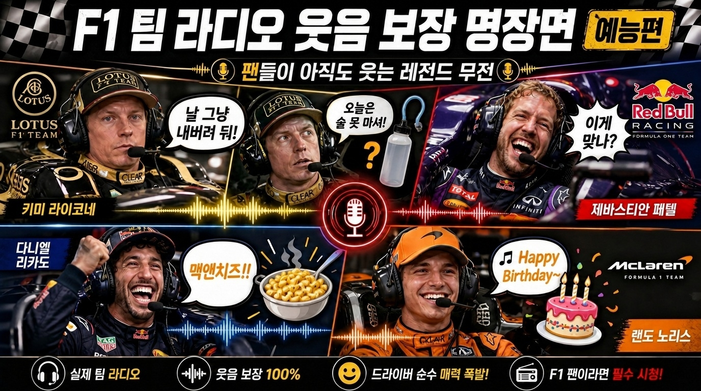 F1 팀 라디오 역대 명장면 Pt.1 | 마이크만 켜면 예능이 되는 순간들 관련 이미지
