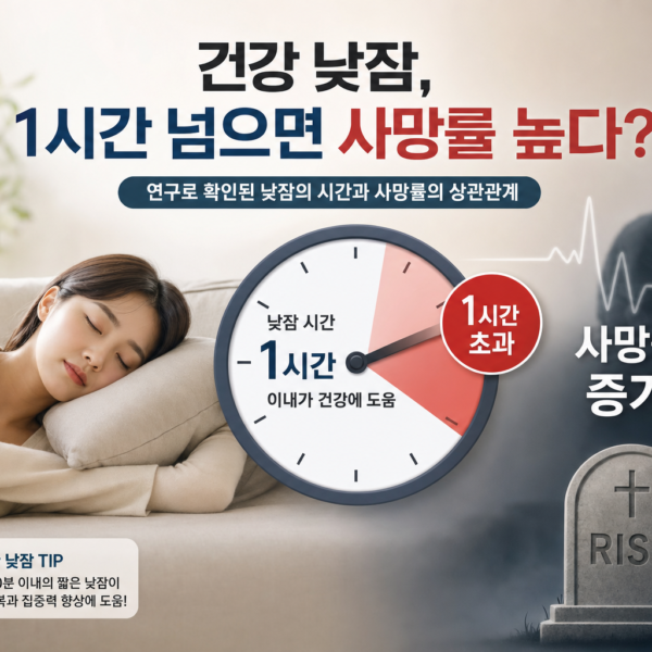 건강 낮잠 1시간 넘으면 사망률 높다는 연구 결과 관련 이미지