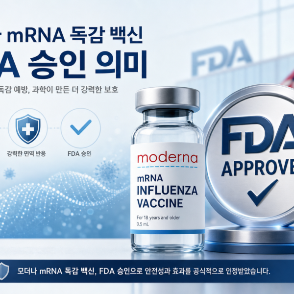건강 모더나 mRNA 독감 백신 FDA 승인 의미 관련 이미지