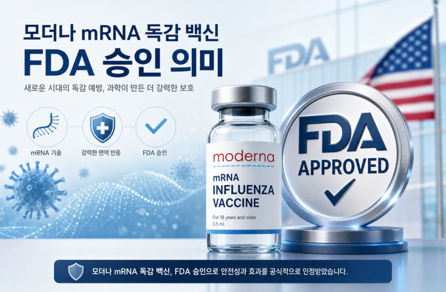건강 모더나 mRNA 독감 백신 FDA 승인 의미 관련 이미지