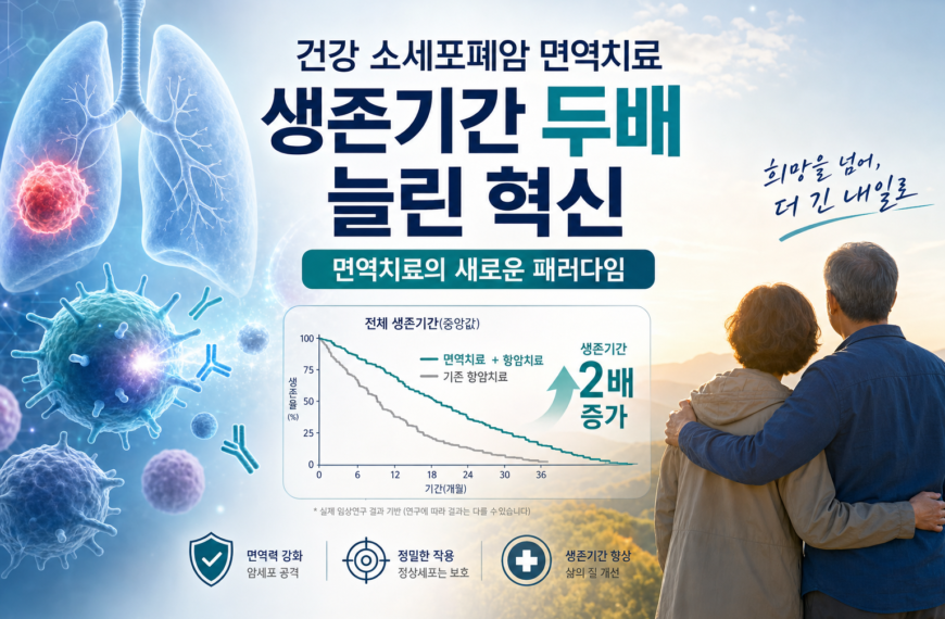 건강 소세포폐암 면역치료 생존기간 두배 늘린 혁신 관련 이미지