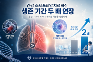 건강 소세포폐암 치료 혁신 생존 기간 두 배 연장 관련 이미지