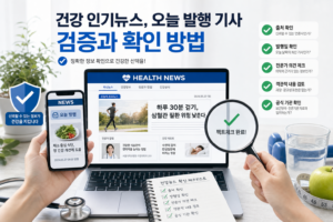 건강 인기뉴스 오늘 발행 기사 검증과 확인 방법 관련 이미지