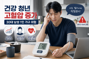 건강 청년 고혈압 증가와 30대 남성 1인 가구 위험 관련 이미지