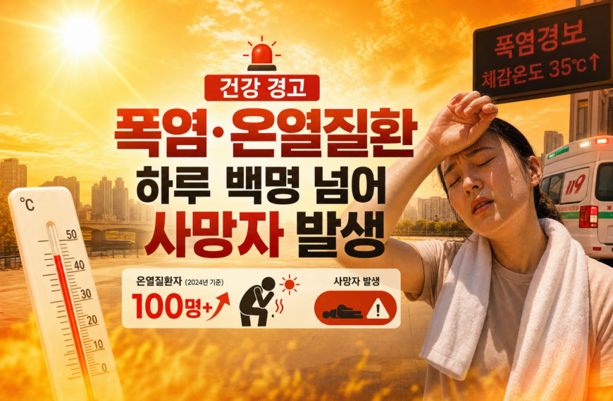 건강 폭염 온열질환 하루 백명 넘어 사망자 발생