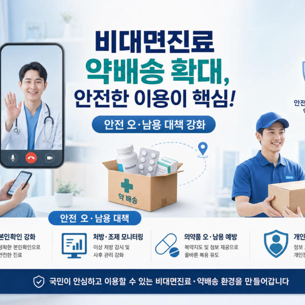 보건 비대면진료 약배송 확대 안전 오남용 대책 빈칸 관련 이미지