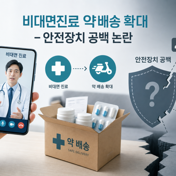 보건 비대면진료 약배송 확대와 안전장치 공백 논란 관련 이미지