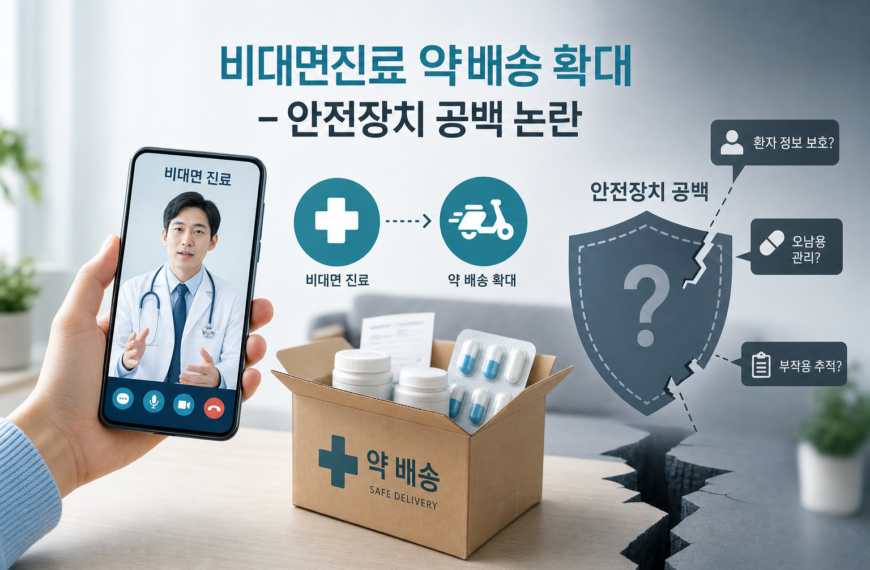 보건 비대면진료 약배송 확대와 안전장치 공백 논란