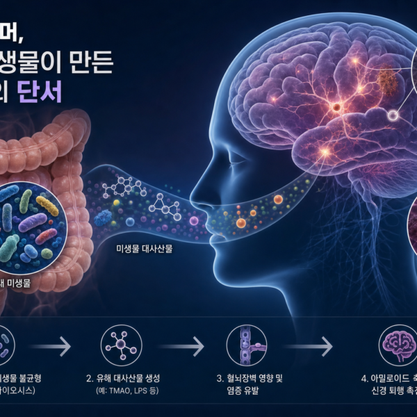 의학 알츠하이머 장내 미생물이 만든 뇌질환 단서 관련 이미지