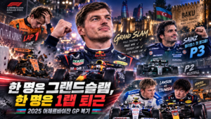 한 명은 그랜드슬램, 한 명은 1랩 퇴근 | 2025 아제르바이잔 GP 복기 관련 이미지